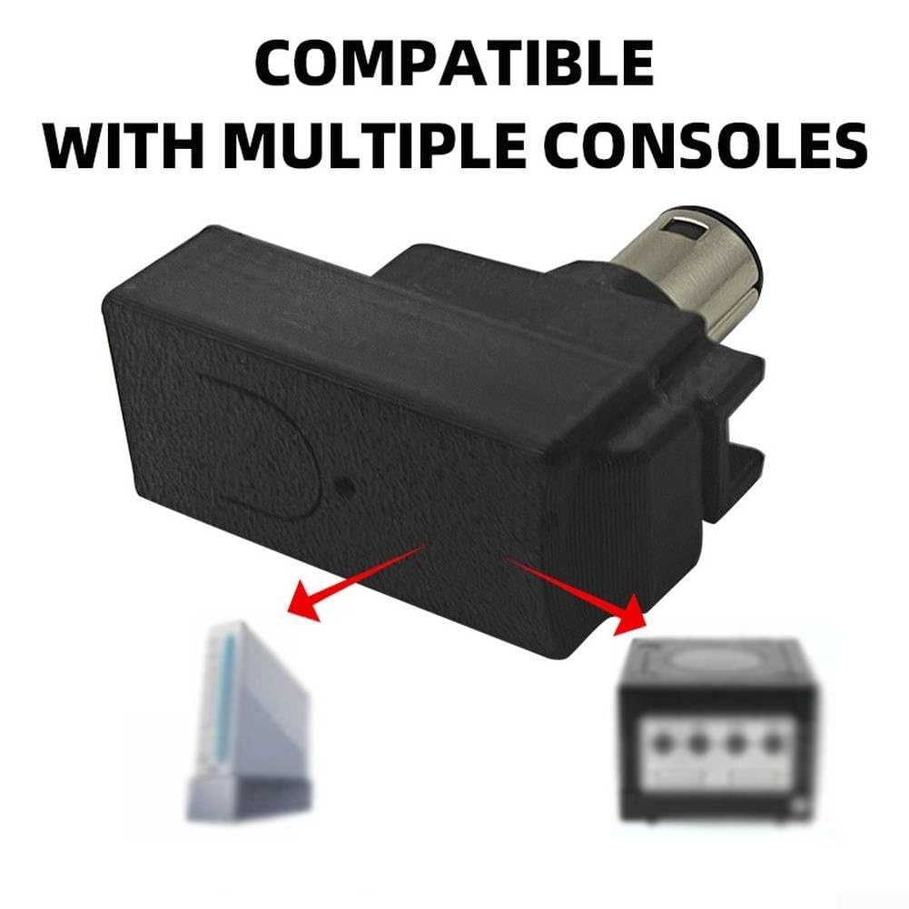 Récepteur sans fil pour Nintendo pour gamecube et Wii RVL-001, adaptateur à faible latence pour manettes officielles, couplage en un clic (noir)