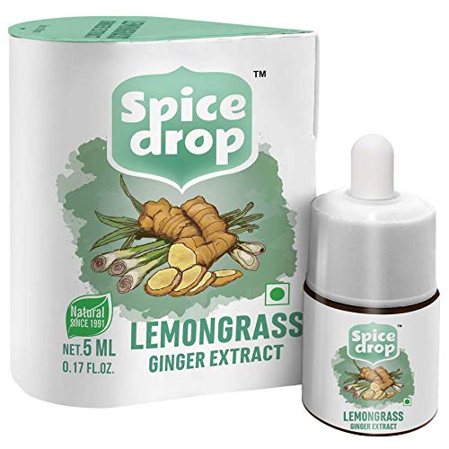 Image of Spice Drop Lemongrass Ginger Natural Extract | Best for Tea, Soups, Salad Dressings, Shakes | 0.17 Oz (180 Drops) | No Preservatives | Vegan Friendly | Keto & Paleo Friendly | Non-GMO | Drop and Stir