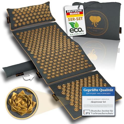 CALM ELEPHANT ORIGINAL® Akupressurmatte mit Kissen XXL Set...