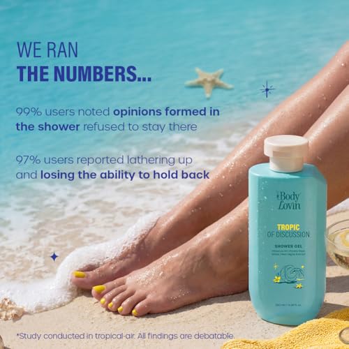 Image of Plum BodyLovin' Tropic Of Discussion Shower Gel | Firming & Tightening Body Wash | Hibiscus Oil, Prickly Pear Water & Red Algae Extract | Fresh Tropical Fragrance | 250 ml