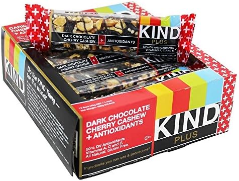 Amazon.com: KIND Plus Dark Chocolate Cherry Cashew, 16.8 Oz (Pack Of 12 ...