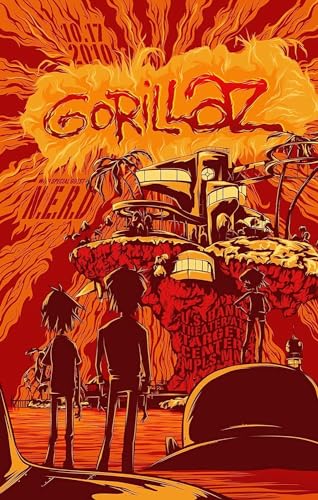 Generic Poster mural Gorillaz Music Hip Hop Band A4