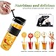 ROVLAK Smoothie Flasche 570 ml Wasserflasche Portable Sportflasche Auslaufsicher Tritan Trinkflasche Smoothie BPA Frei Outdoor Travel Flasche für Erwachsene & Kinder