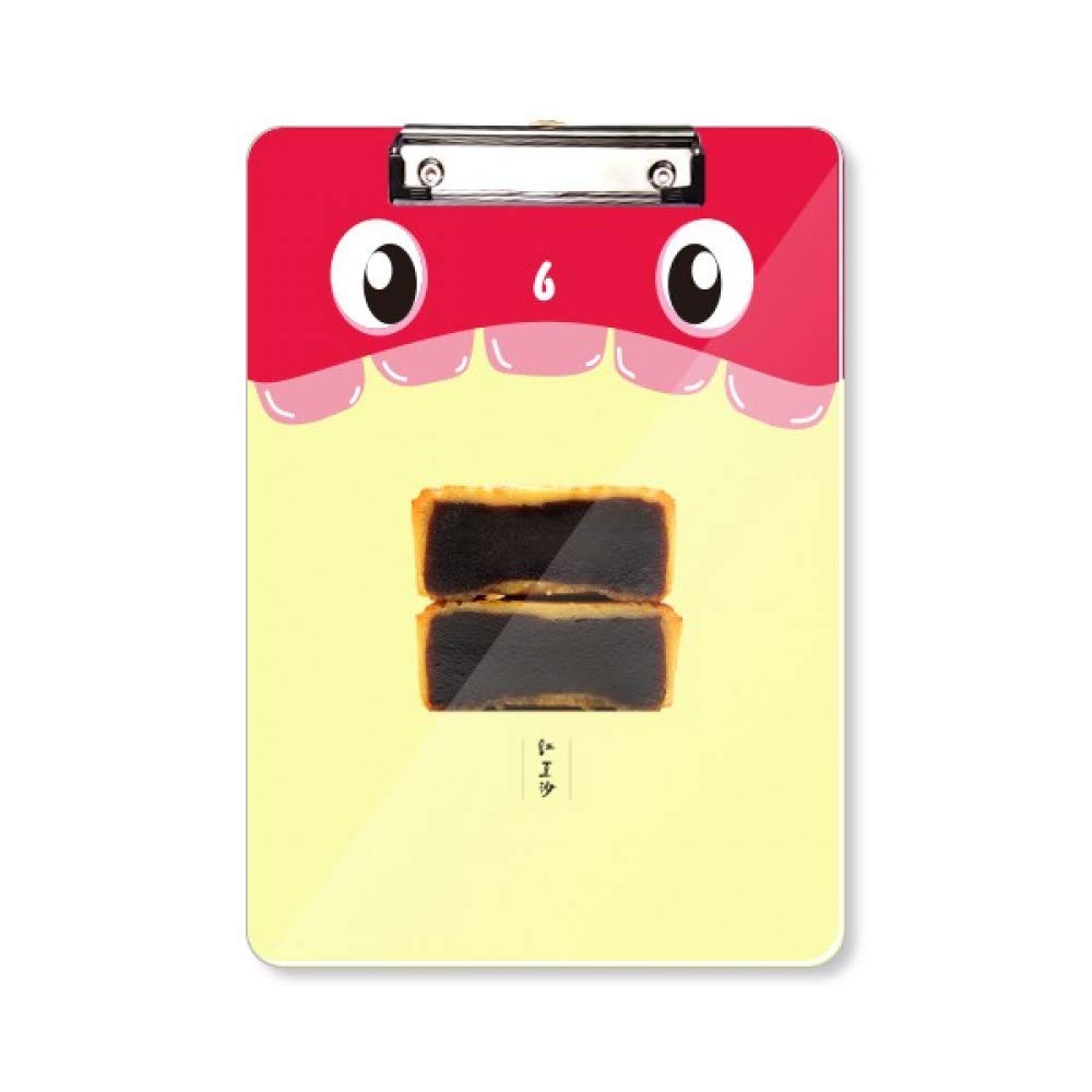 Porte-bloc gâteau de lune A4 Red Bean pour écrire debout sans table - 5