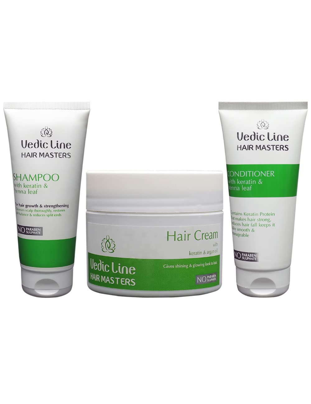 Vedicline Skin Masters Keratin & Henna Leaf Hair Combo Kit, Improve Elasticity, Texture & Volume For Healthy Hair, 600ml-picture-22