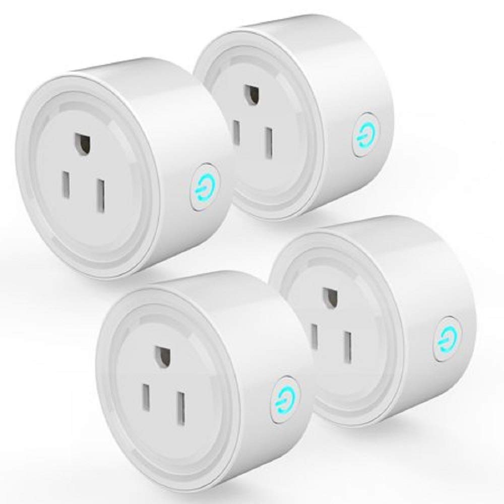4PCS, Smart Plug Wi-Fi to Control Your Devices from Anywhere. Compatible with Alexa, Google Home. C ETL US Certified.