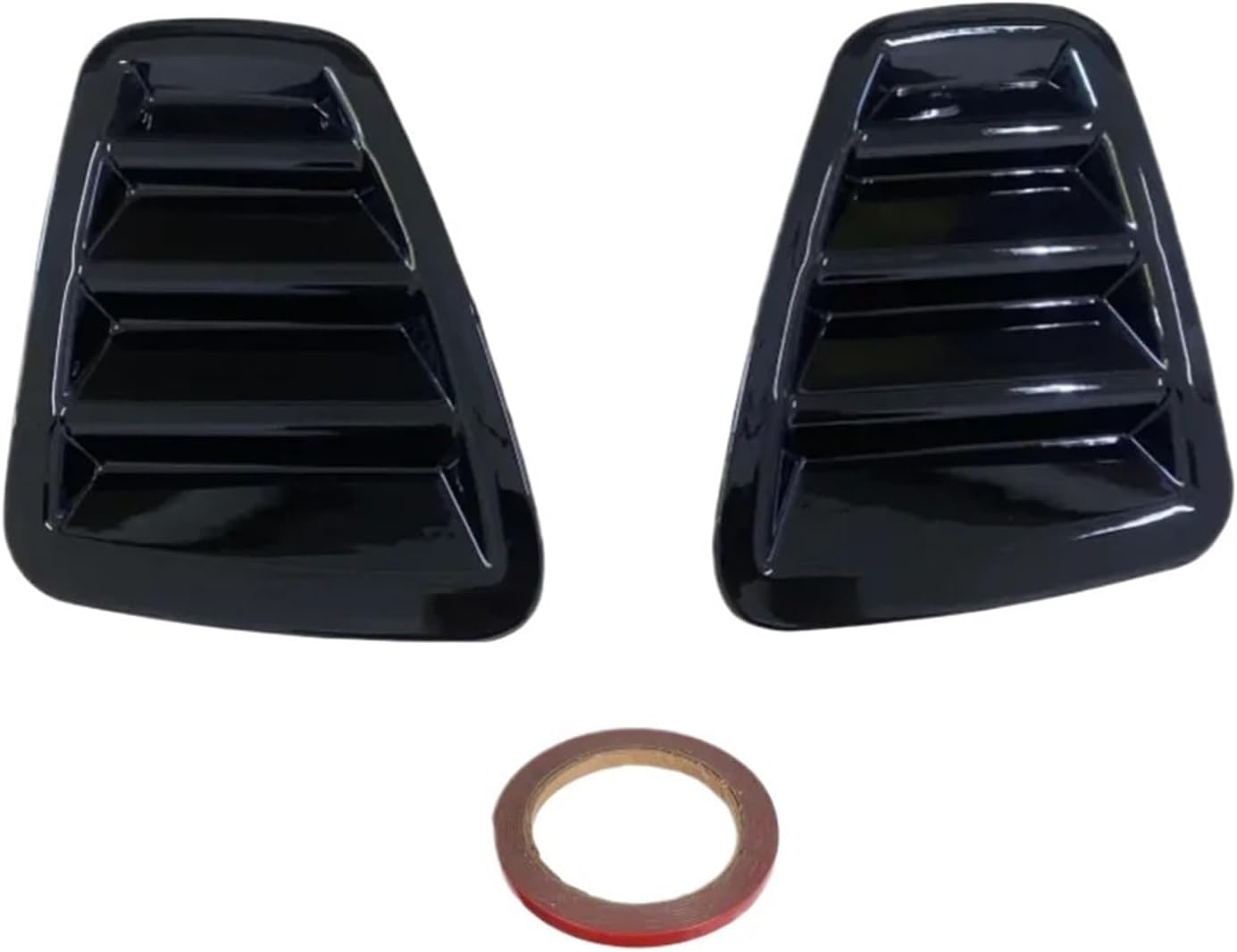 Rear Tail Light Cover Decorative Sticker Rear Taillight Decorative Panel Sticker Compatible With Fiat 500 Abarth 595 695 2016-2024(Glossy Black)