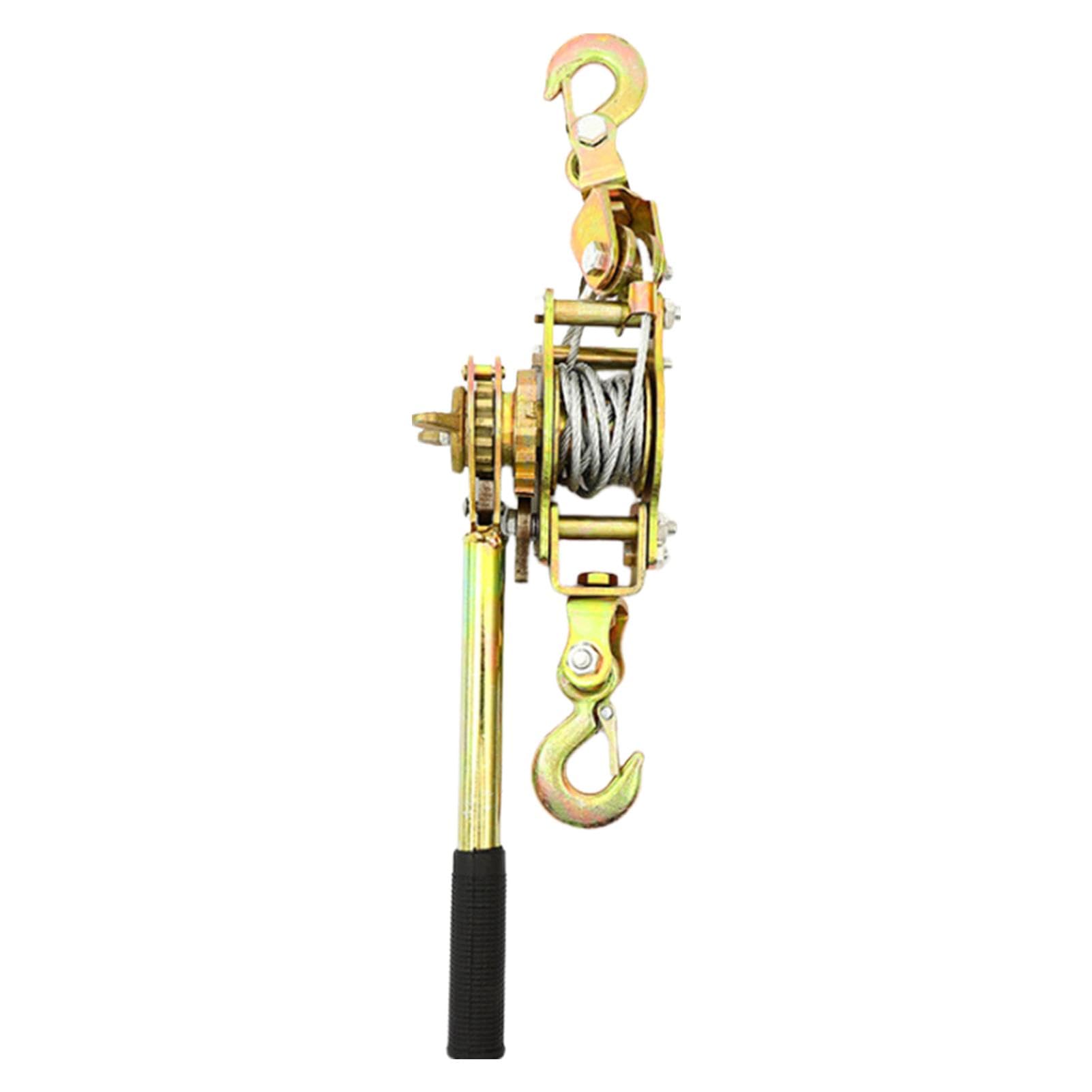 Tensor para alambre de valla | Tensor de alambre de valla | Tensor de cuerda resistente, de polea, polea de elevación con engranajes reforzados, tensor manual de trinquete, tensor de trinquete