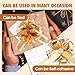TUXIYA 24PCS 6 Inch Large Pull Bows,Gold Bow for Gift Wrapping,Party Gift Wedding Ribbon Bows for Wrapping Boxes or Flower Decorations,Perfect for Christmas Valentine's Day Decoration Bow（Gold）