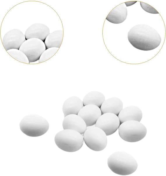 LOVIVER 12x Solid Pigeon Eggs,Artificial Eggs Dove False Eggs Simulation Eggs for The Birds to Stop Laying Eggs, Breeding, Incubation