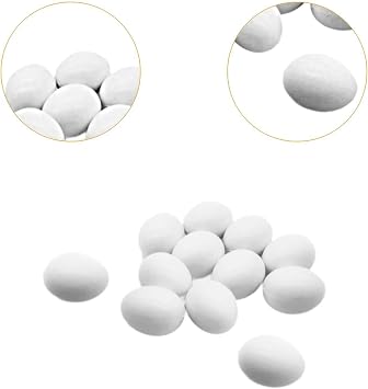 LOVIVER 12x Solid Pigeon Eggs,Artificial Eggs Dove False Eggs Simulation Eggs for The Birds to Stop Laying Eggs, Breeding, Incubation
