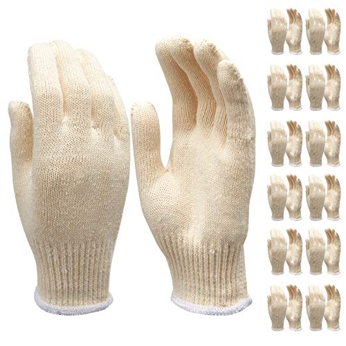 EBLAELEL Safety gloves white cotton bbq heat...