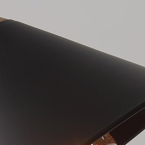 Miniatura 6 de Lámpara colgante industrial vintage negra  Lámpara de araña retro ajustable E27 para bar, cafetería, restaurante, dormitorio, oficina (A)