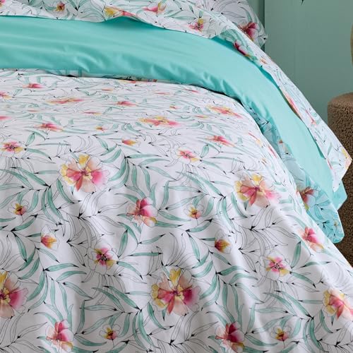 Funda nórdica 260 x 240 cm Algodón Perkal Roxane Multicolor