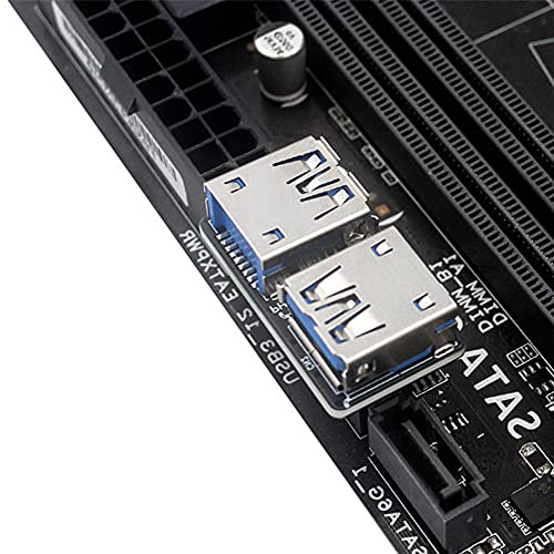 Xiwai Dual Usb 3.0 A Type Female To Motherboard 20/19 Pin Box Header Slot Adapter Pcba Flat Type #TOP5
