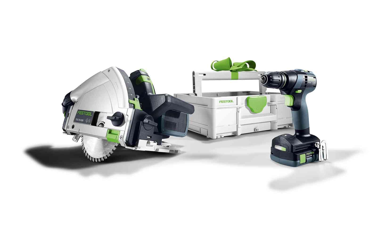 Festool Akku Bohrschrauber 18V + Akku Tauchsäge 18V Set + Zubehör und Systainer
