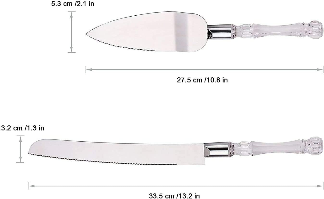 Super Z Outlet Wedding Cake Knife and Server Set