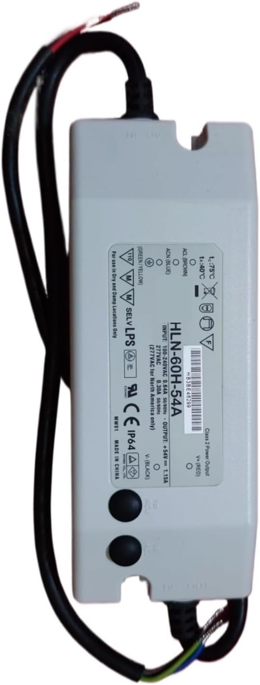 HLN-60H Adjustable Constant Current LED Power Supply / 15/20/24/30/36/42/48/54 Adjustable Light(HLN-60H-36B)