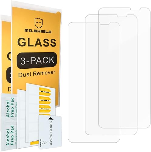 Miniatura 2 de Mr.Shield [Paquete de 3] Protector de pantalla para Asus ROG Phone 6/ROG Phone 6 Pro [vidrio templado] [vidrio japonés con dureza 9H] con reemplazo
