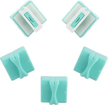 Firbon Blue A4 Paper Cutter Bundle with 5Pcs Mint Green Refill Blades, 12 Inch Paper Trimmer with Side Ruler for Scrapbooking, Craft, Coupon, Label, Cardstock