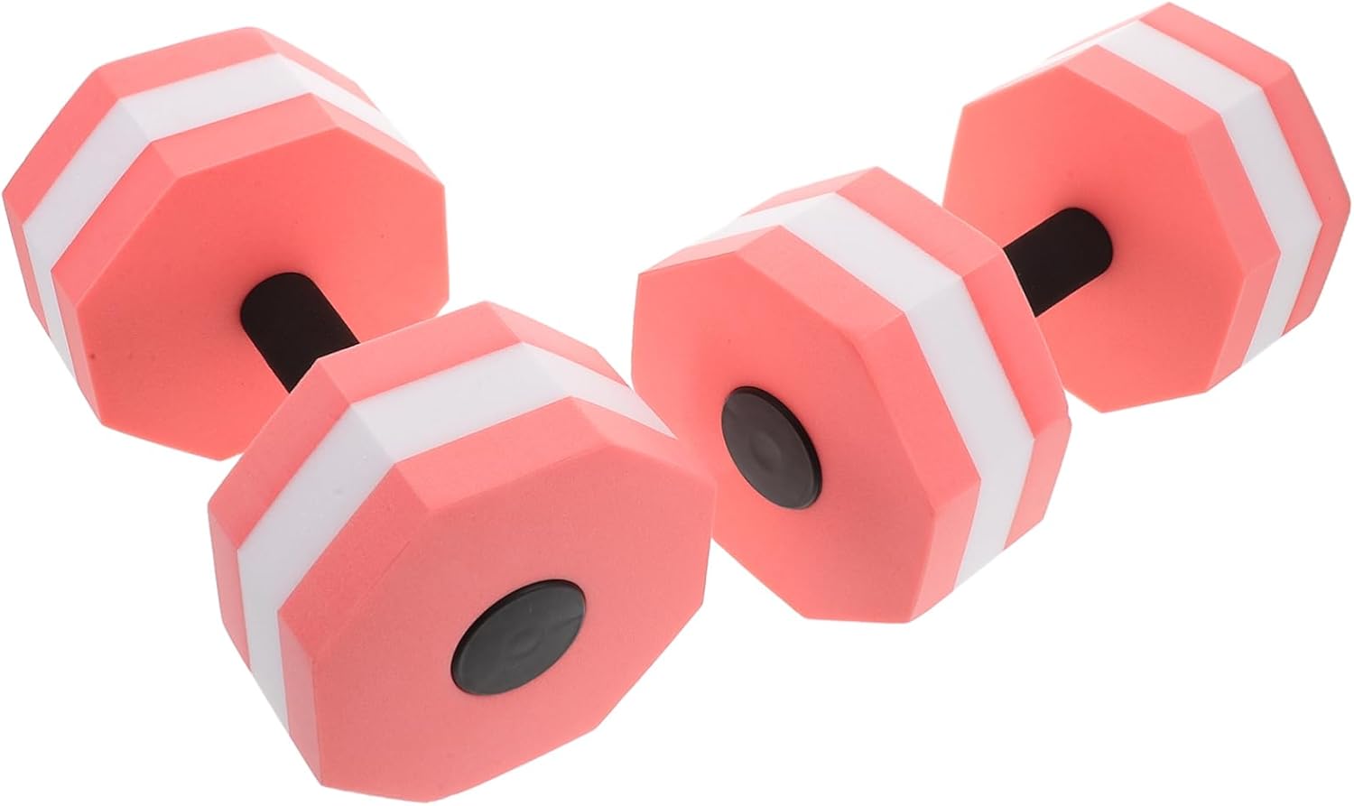 HEMOTON 1 Pair Water Dumbbells for Aquatic Fitness Octagonal Design for Pool Exercise Durable Resistant for Women Water Workouts Floating Dumbbell