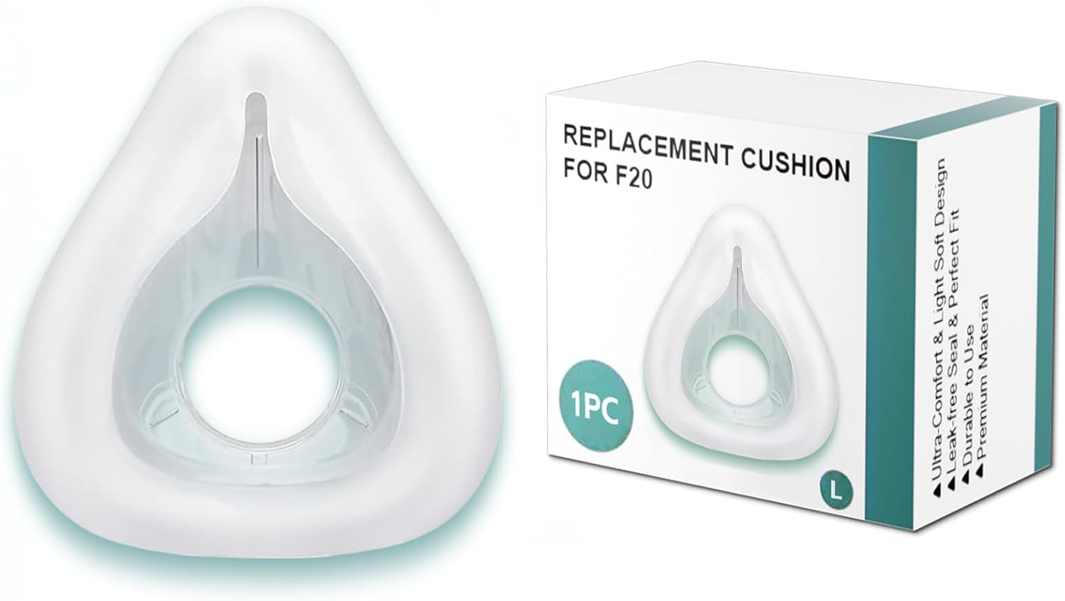 1 Pack Full Face Replacement Cushion for AirFit F20 Large, Full Face CPAP Mask Accessories for ResMed AirFit F20 (Large)