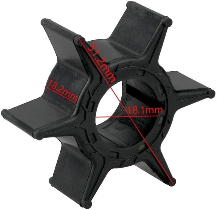 Water Pump Impeller Repair Kit for Outboard 55HP 663-W0078 18-3425 663-W0078-00 663-W0078-01 663-W0078-A0 Replacement