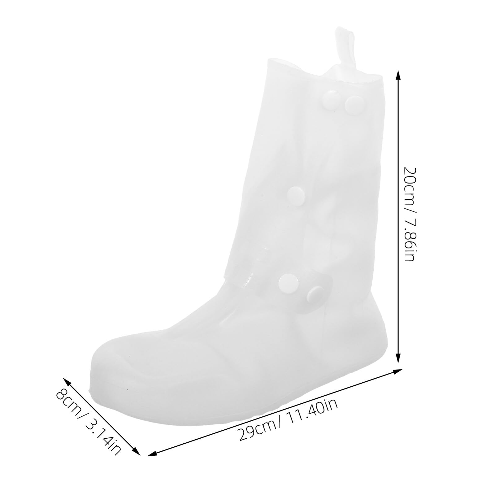 TEHAUX Cubrezapatos Impermeables de Silicona Talla 36/37 para Adultos 2 Pares Antideslizantes Resistentes al Desgaste Impermeables y Reutilizables para Lluvia Viajes y Uso