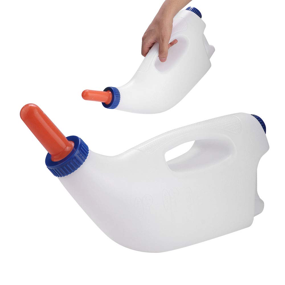Biberón Vertical de Leche para Terneros de 4L, Portabotellas para Cordero y Oveja, Biberón para Terneros, Biberón con Tetina, Biberón de Leche para Terneros de 4L, Reemplazo de