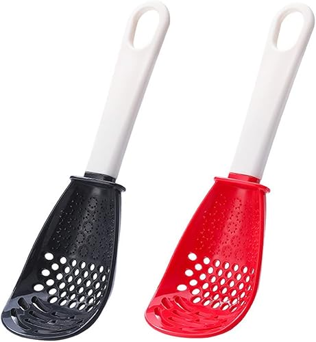 Cuchara de cocina multifuncional, 6 en 1 gadgets de cocina para cocinar, rallar, drenar, triturar, cuchara de cocina, separador de huevos,