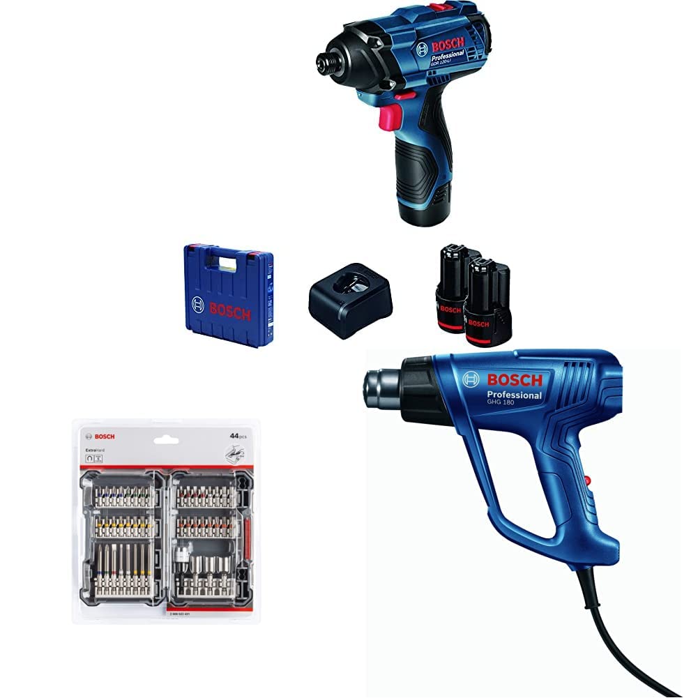 Bosch GDR 120-LI Cordless Impact Driver/Wrench, 2 Gear, 100 Nm, 1/4 Hex, Soft Grip, 1.1 kg + 2 x (B0BC2BL6JR) Amazon Price History, Amazon Price Tracker
