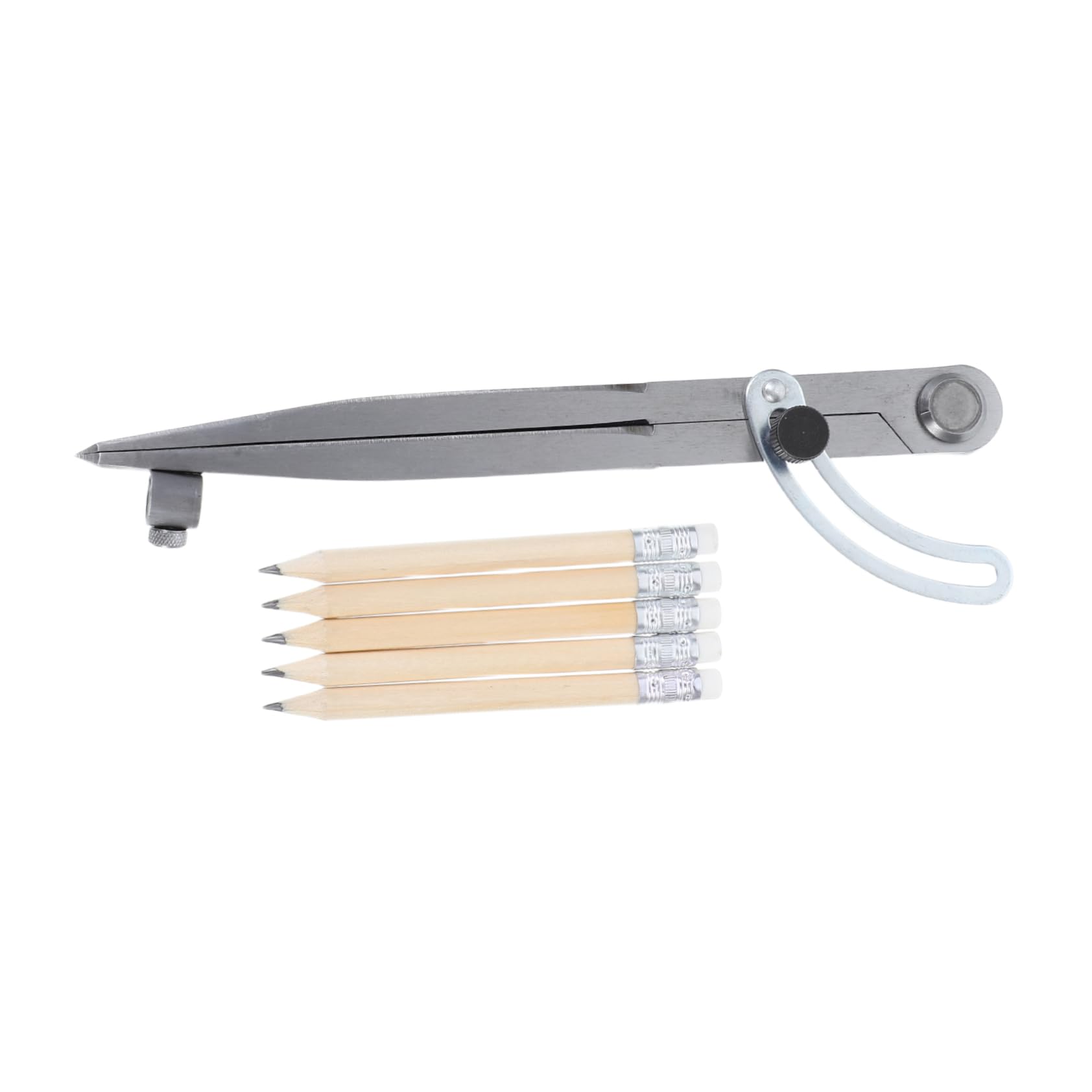 1 Set Di Compasso Di Precisione Con Portapenne, Compasso in Acciaio Carbonio Con Matite Per Disegno, Lavorazione Del Legno, Forniture Architettoniche