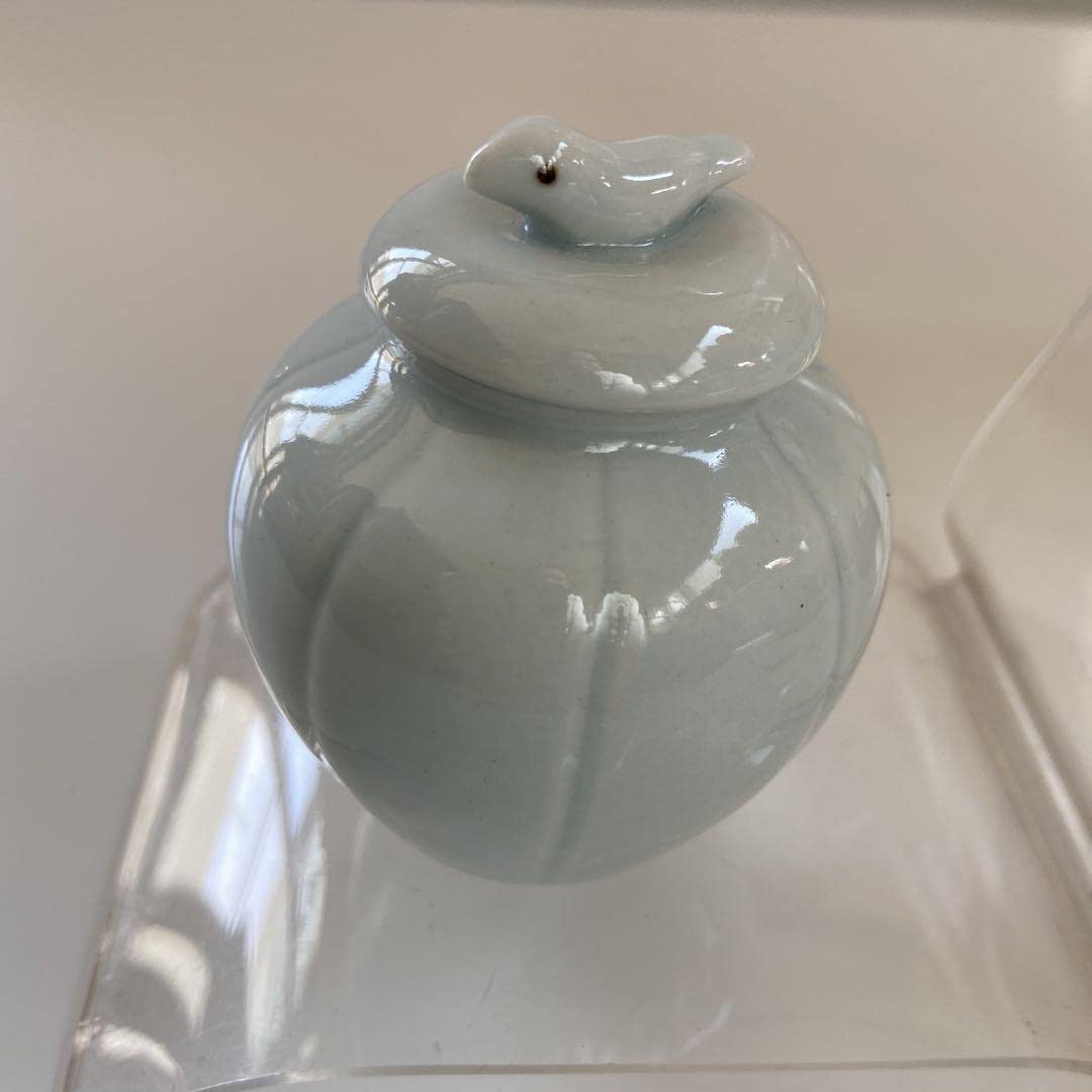 Amazon.co.jp: 茶道 茶道具 朴 仁源先生作 白磁阿古侘茶入 : おもちゃ