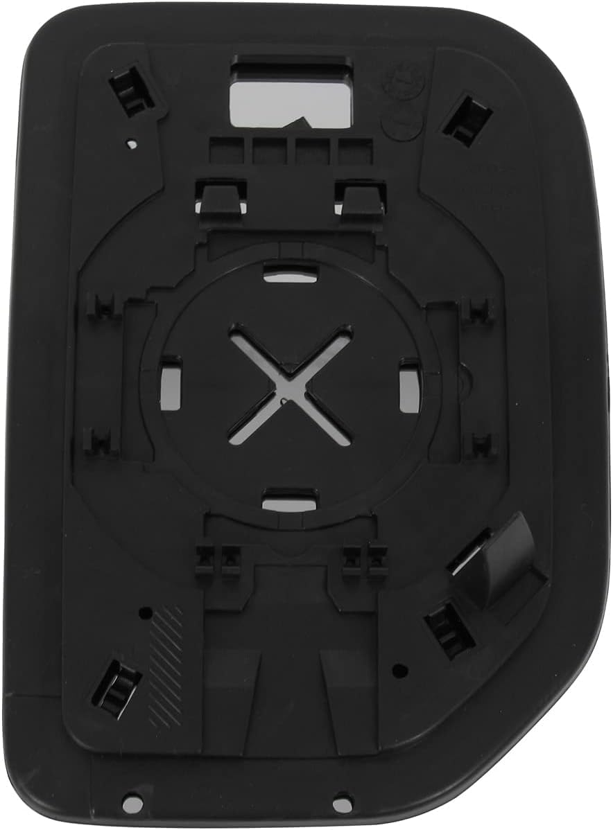 Driver Side Mirror Glass Assembly With Plastic Backing Plate (Non-Heated) Compatible with 2007-2014 Toyota FJ Cruiser