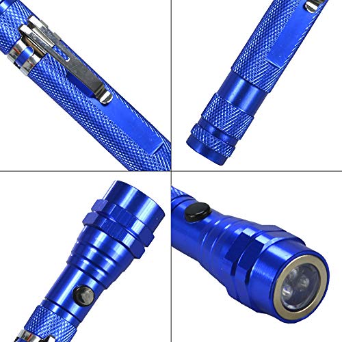 Lanterna Telescópica com imã Flexível Azul Kit 5 Peças CBRN06984