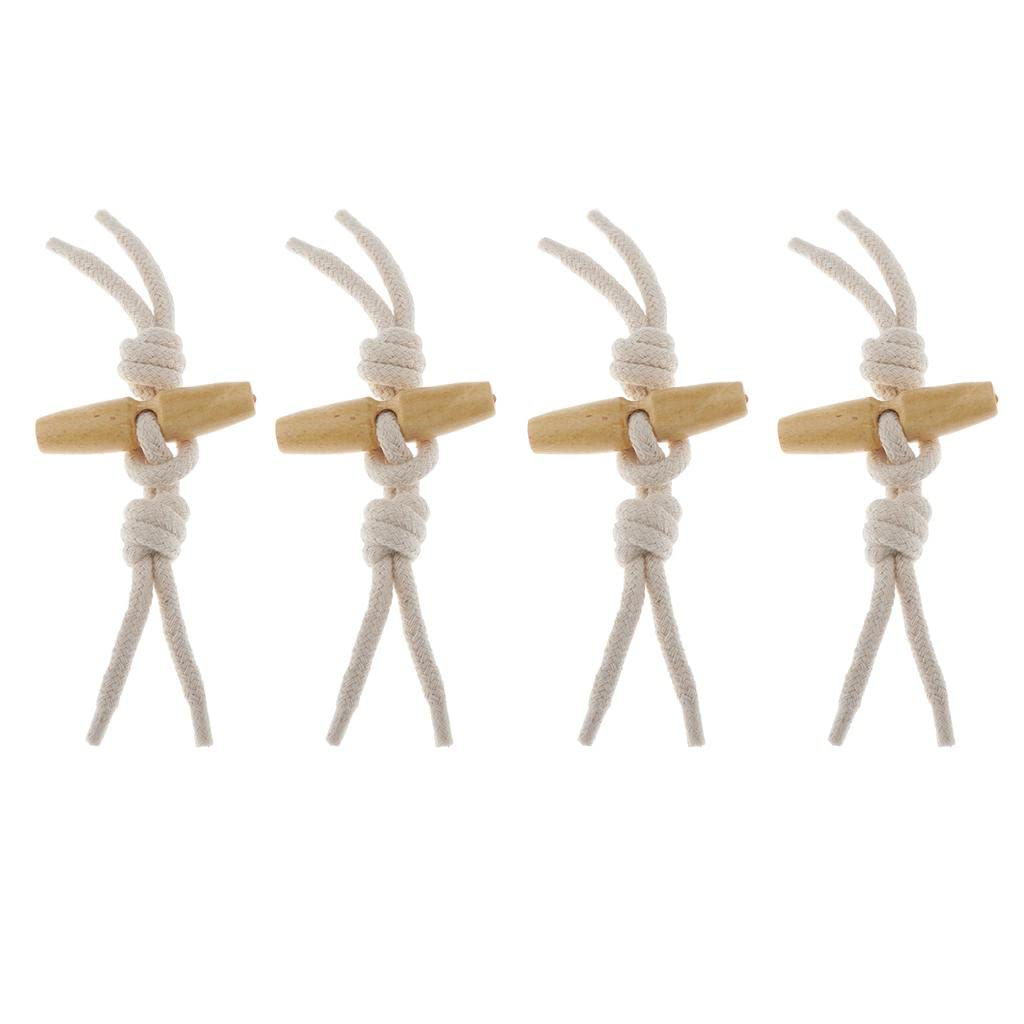 AUTSUPPL Lot de 10 paires de boutons à bascule vintage en bois 30# pour manteaux et manteaux