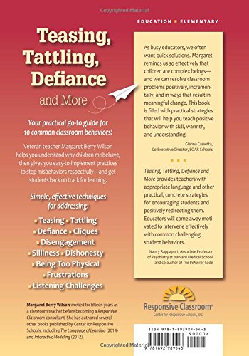 Teasing, Tattling, Defiance and More... Positive Approaches to 10 Common Classroom Behaviors