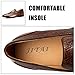 JITAI Men Loafers Men Fashion Loafers Wedding Shoes Loafers for Men Party Shoes,Brown/02,11 US