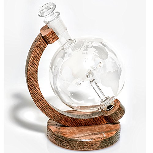 Globe Bourbon Decanter - Airplane Pilot Gifts for Men & Women Who Love Whiskey, Wine, & Liquor Decanter -1000ml- Aviation Gifts for a Pilot (C130) Air Force Gifts & Veteran Gift, Airplane Decor - Thumbnail 3