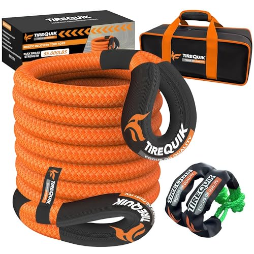 Kinetic Recovery Rope (1" x 30ft 48500lbs), Kinetic Tow Rope