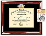 AllGiftFrames UCLA Diploma Frame University of California Los Angeles School Campus Photo Custom Degree Framing Document Graduation Gift Bachelor Master MBA Doctorate PHD Certificate Holder Case