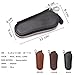 Contacts Mens Genuine Leather Car Key Holder Zipper Case Wallet Keychain Coffee