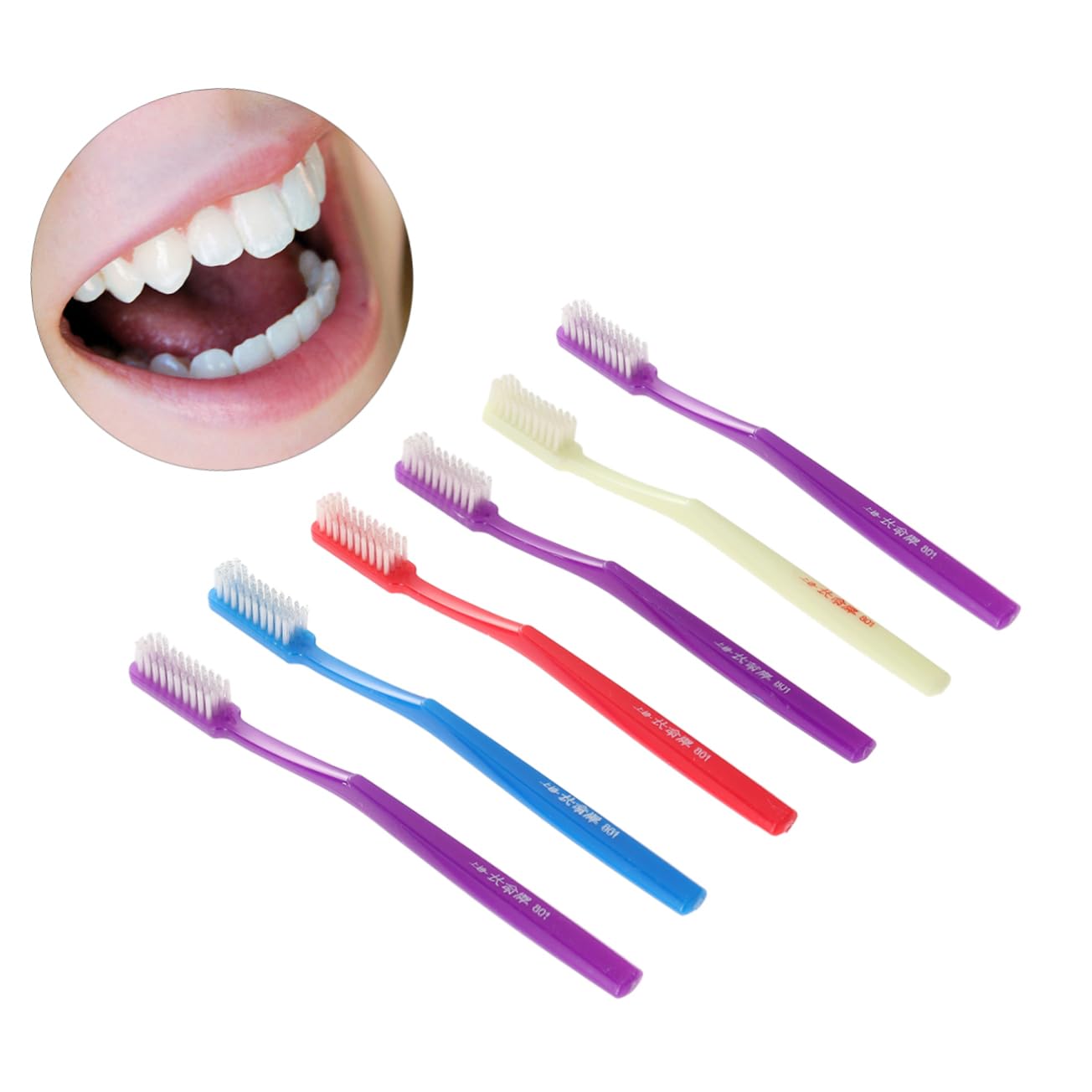 Gatuida 36pezzi Spazzolino Manuale Per Adulti Con Setole Dure Design Antiscivolo Per La Pulizia Dei Denti e Viaggi Casual