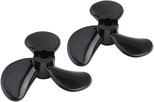 Miniatura 6 de Dilwe Hélices de barco RC, plástico submarino CW CCW 3 cuchillas RC barco fuera de borda hélices apoyos 0.157 in eje