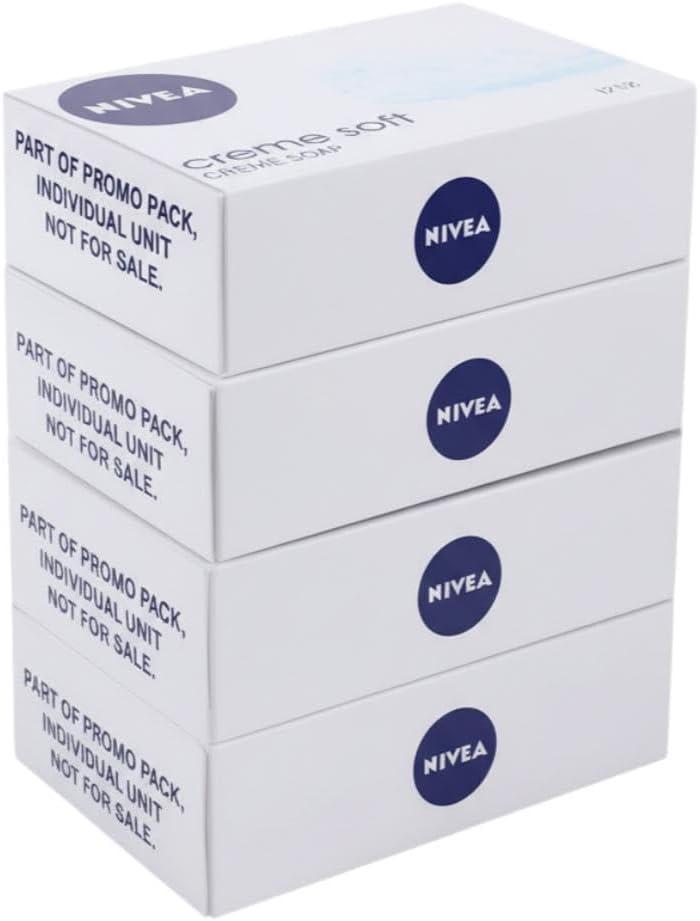 NIVEA Creme Soft Soap, 125 gm (Pack of 4)