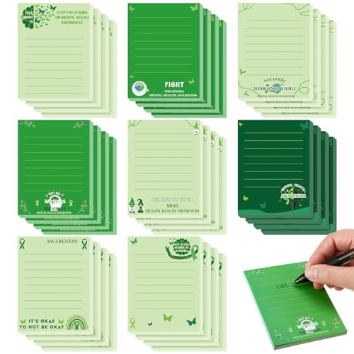 32 Pads Mental Health Sticky Notes Bulk 3 x 4