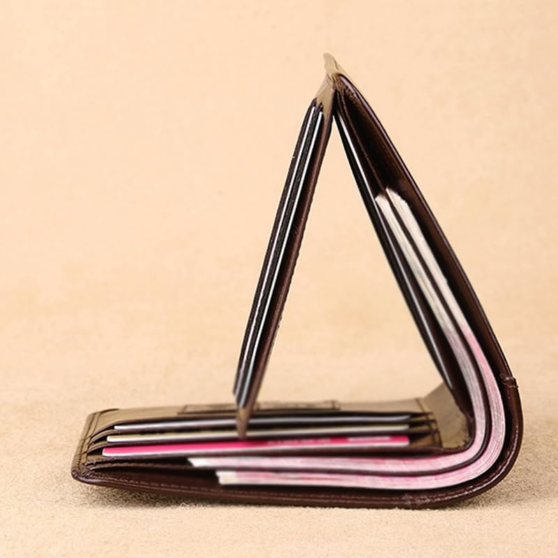 Multi-slot Short Money Clip Can Accommodate Card Slot Change Wallet for Men Brush(white-Patch five-pointed star4)3