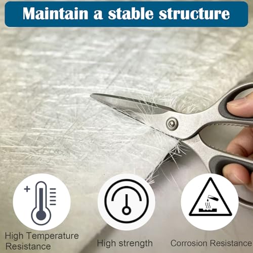 Image of Fiberglass Mat, 3.5 Yards X 41 inch Wide Fiberglass Chopped Strand Mat, Strong Repair Function- Suit for Surfaces and Reinforces Repairs