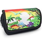 ✎【Multifuncional】: No solo se usa como estuches para lápices puede contener lápiz, bolígrafo, bolígrafo, pincel, etc. también se puede utilizar como bolsa de cosméticos, bolsa de viaje.