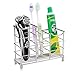HAOYUNTE Metal Toothbrush Holder Stainless Steel Chrome Toothbrush Rack, Toothbrush Stand for Electric Toothbrush, Toothpaste, Razors, Facial Cleanser, Bathroom Storage Organizer